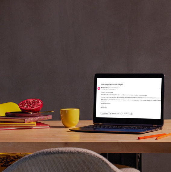 projet emailing avec fil d'argent